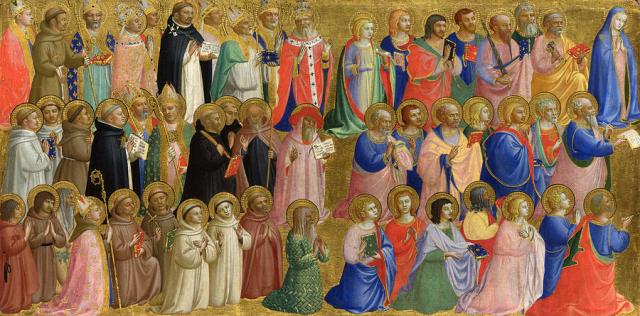 the-virgin-mary-with-the-apostles-and-other-saints-fra-angelico